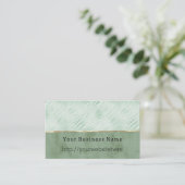 Mint Green Animal Business name website 名刺 (スタンド正面)