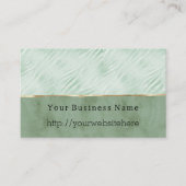 Mint Green Animal Business name website 名刺 (正面)