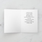 Mint Green Bunny Mother’s Day Card カード (内部)