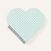 Mint Green Checks ノートブック (正面)