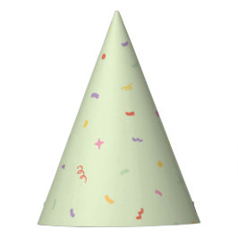 Mint Green Confetti Birthday Party Hat パーティーハット