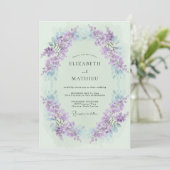 Mint Green Exquisite Spring Wedding 招待状 (スタンド正面)