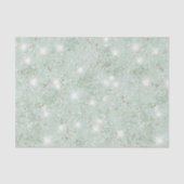 Mint Green Faux Glitter Birthday 薄葉紙 (正面)