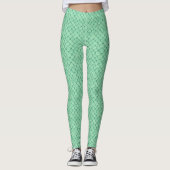 Mint Green Fish Scales レギンス (正面)