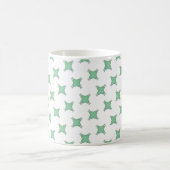 Mint green geometric star motif coffee mug コーヒーマグカップ (中央)