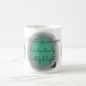 Mint Green Golden Retriever Personalized Photos コーヒーマグカップ (中央)