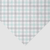 Mint Green & Grey Gingham Tissue Paper 薄葉紙 (詳細)