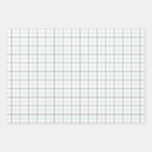 Mint Green & Grey Gingham Wrapping Paper Sheets ラッピングペーパーシート (正面2)