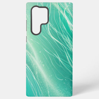 Mint Green Light Waves Phone Case Samsung Galaxy S22 Ultraケース