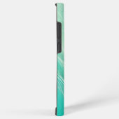Mint Green Light Waves Phone Case Samsung Galaxyケース (右側面)