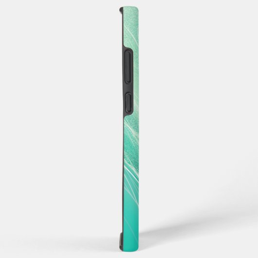 Mint Green Light Waves Phone Case Samsung Galaxyケース (右側面)