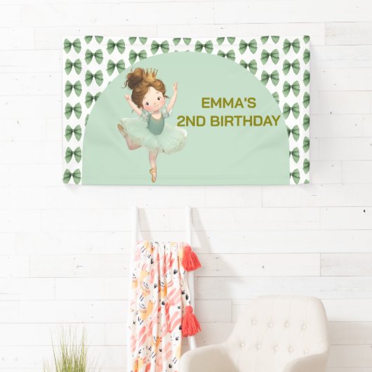 Mint Green Little Princess Ball Banner 横断幕 (インサイチュ)