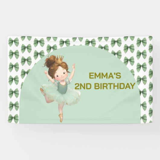 Mint Green Little Princess Ball Banner 横断幕 (横)