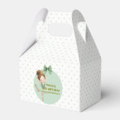 Mint Green Little Princess Ball Favor Box フェイバーボックス (裏面サイド)