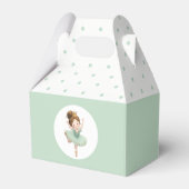 Mint Green Little Princess Ball Favor Box フェイバーボックス (裏面サイド)