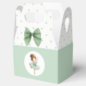 Mint Green Little Princess Ball Favor Box フェイバーボックス (オープン)