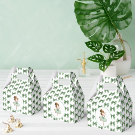 Mint Green Little Princess Ball Favor Box フェイバーボックス (複数)