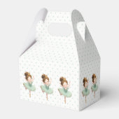Mint Green Little Princess Ball Favor Box フェイバーボックス (裏面サイド)