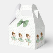 Mint Green Little Princess Ball Favor Box フェイバーボックス (正面サイド)