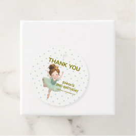 Mint Green Little Princess Ball Favor Tags フェイバータグ