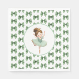 Mint Green Little Princess Ball Paper Napkin スタンダードランチョンナプキン