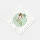 Mint Green Little Princess Ball Paper Napkin スタンダードランチョンナプキン (角)