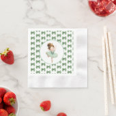 Mint Green Little Princess Ball Paper Napkin 縁ありカクテルナプキン (インサイチュ)