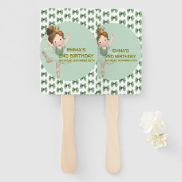 Mint Green Little Princess Ball Set of Fans ハンドファン