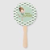 Mint Green Little Princess Ball Set of Fans ハンドファン (裏面)