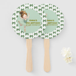 Mint Green Little Princess Ball Set of Fans ハンドファン