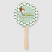 Mint Green Little Princess Ball Set of Fans ハンドファン (正面)