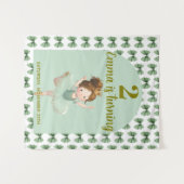 Mint Green Little Princess Ball Tapestry タペストリー (正面(横))