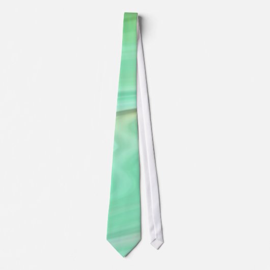 Mint Green Marble – Elegant Abstract Pattern  ネクタイ (正面)