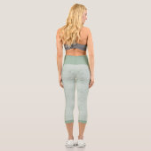 Mint green marble print leggings カプリレギンス (裏面)