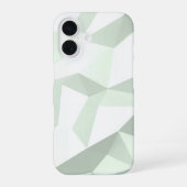 Mint Green Polygon Geometric iPhone 16ケース (裏面)