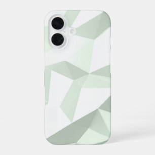 Mint Green Polygon Geometric iPhone 16ケース