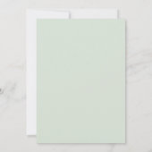 Mint Green Splendid Spring Wedding 招待状 (裏面)