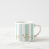 Mint Green Striped Espresso Mug エスプレッソカップ (右)