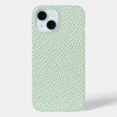 Mint Green Textured Leather Phone Case Case-Mate iPhoneケース (裏面)