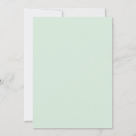 Mint Green Vibrant Spring Wedding 招待状 (裏面)