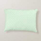 Mint Green Vintage Teddy Bear Nursery アクセントクッション (裏面)