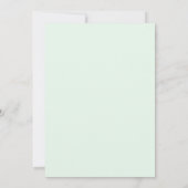 Mint Green Whimsical Spring Wedding 招待状 (裏面)