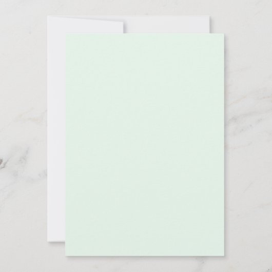 Mint Green Whimsical Spring Wedding 招待状 (裏面)