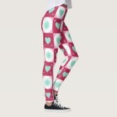 Mint Hearts & Retro Stars Leggings レギンス (右)