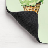 Mint Ice Cream Gelato Birthday  マウスパッド (コーナー)