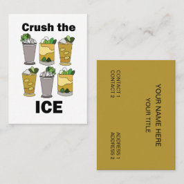 Mint Julep カクテル クラッシュ・ジ・アイス 名刺