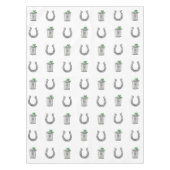 Mint Julep Cocktails and Horseshoes Derby Party テーブルクロス (正面)