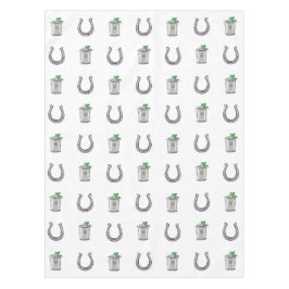 Mint Julep Cocktails and Horseshoes Derby Party テーブルクロス