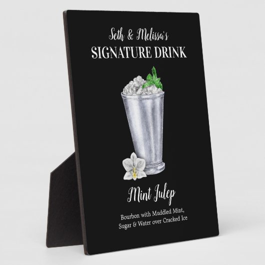Mint Julep ・ PERSONALIZE this Signature Drink フォトプラーク (側面)