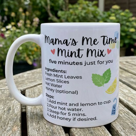 Mint Lemon Tea Break Recipe for Moms コーヒーマグカップ